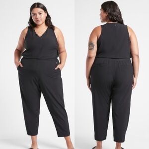 Athleta Brooklyn Black Sleeveless Jumpsuit 16